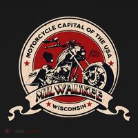 Milwaukee Wisconsin Motorcycle Capital Of The Usa Logo T-Shirt thumb 7