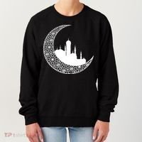 Mosque With Moon Religious Drawing Women's Sweatshirt thumb 0