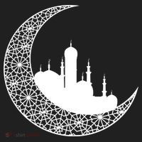 Mosque With Moon Religious Drawing Women's Sweatshirt thumb 2