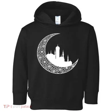 Mosque With Moon Religious Drawing Toddler Hoodie