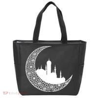 Mosque With Moon Religious Drawing Tote Bag thumb 0