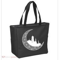 Mosque With Moon Religious Drawing Tote Bag thumb 2