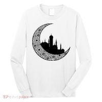 Mosque With Moon Religious Drawing Long Sleeve Shirt thumb 0