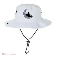 Mosque With Moon Religious Drawing Bucket Hat thumb 0