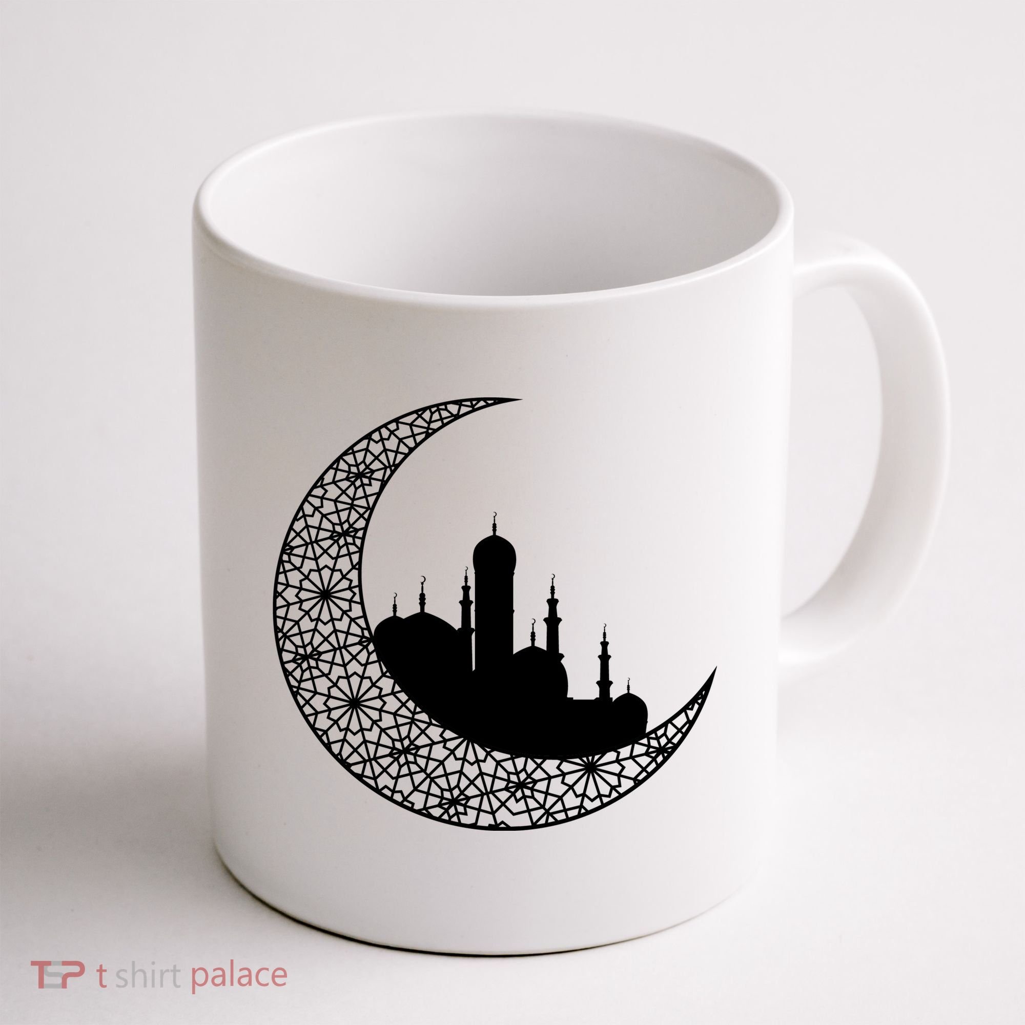 Mosque With Moon Religious Drawing Coffee Mug