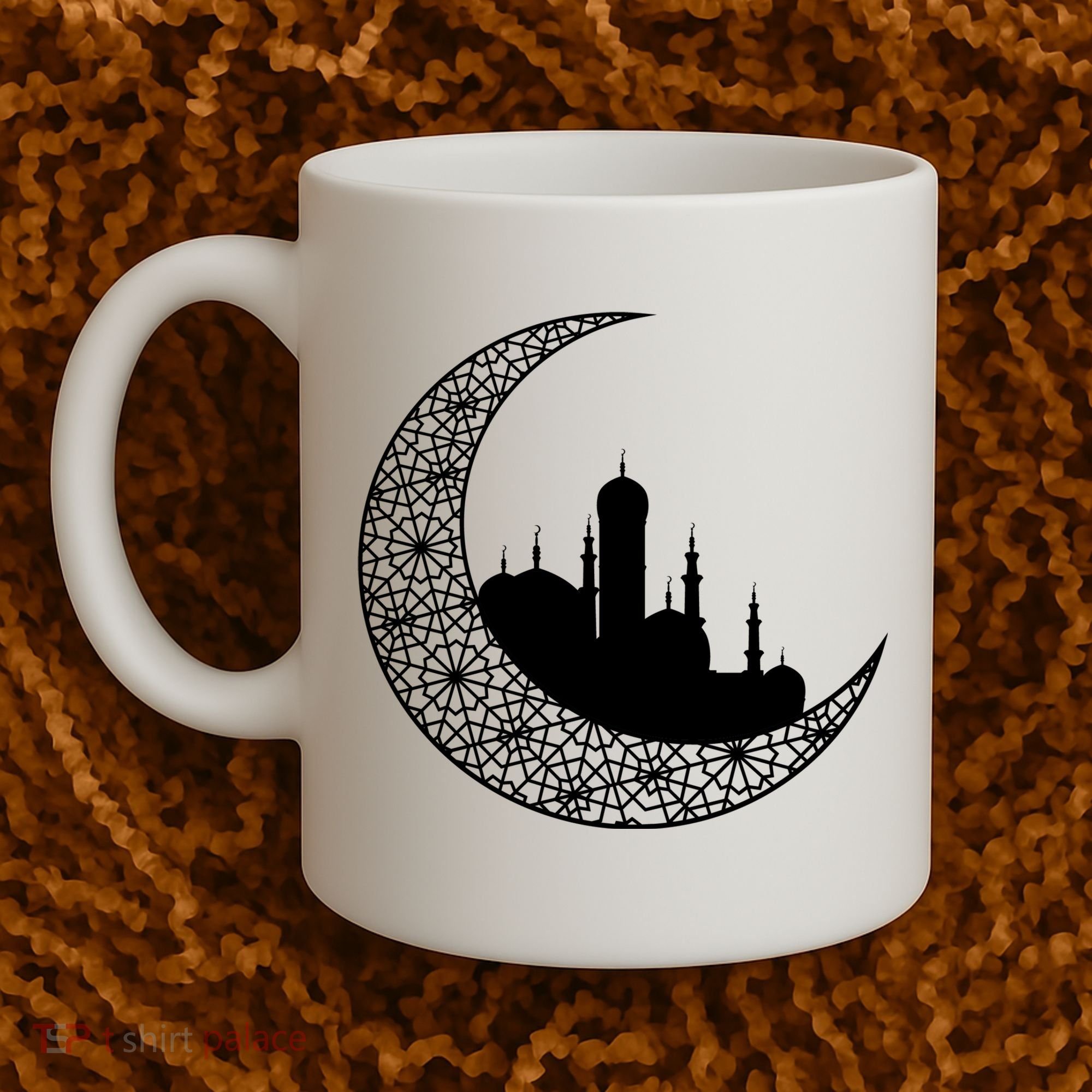 Mosque With Moon Religious Drawing Coffee Mug