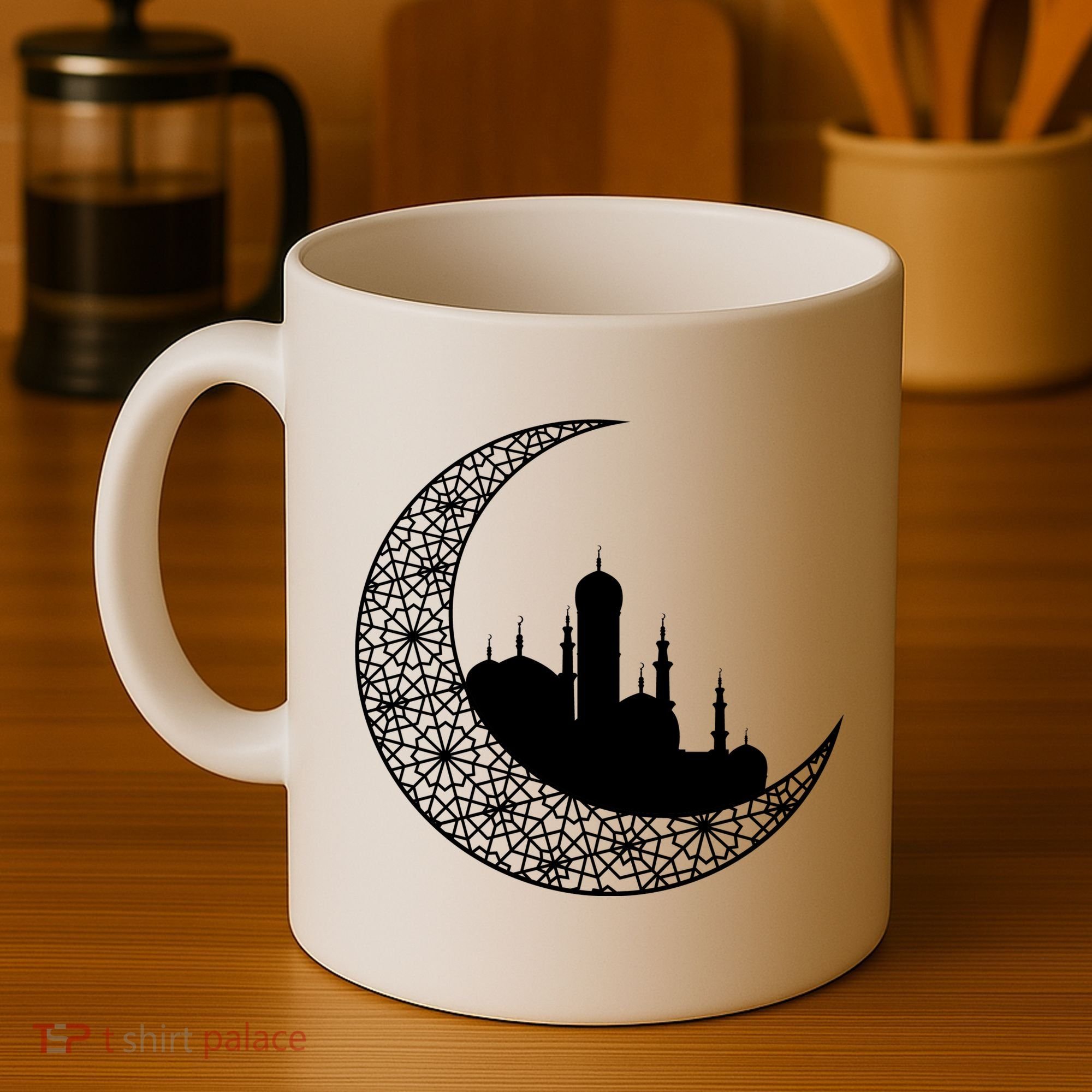 Mosque With Moon Religious Drawing Coffee Mug