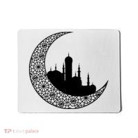 Mosque With Moon Religious Drawing Mousepad thumb 0