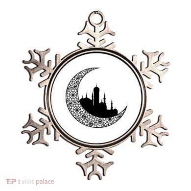 Mosque With Moon Religious Drawing Ornament