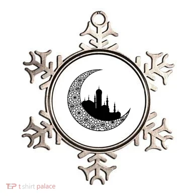 Mosque With Moon Religious Drawing Ornament
