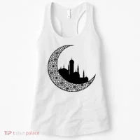 Mosque With Moon Religious Drawing Women's Tank Top thumb 0