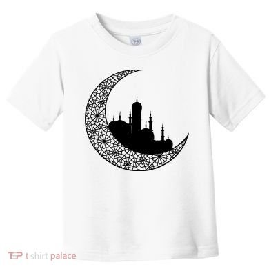 Mosque With Moon Religious Drawing Toddler T-Shirt