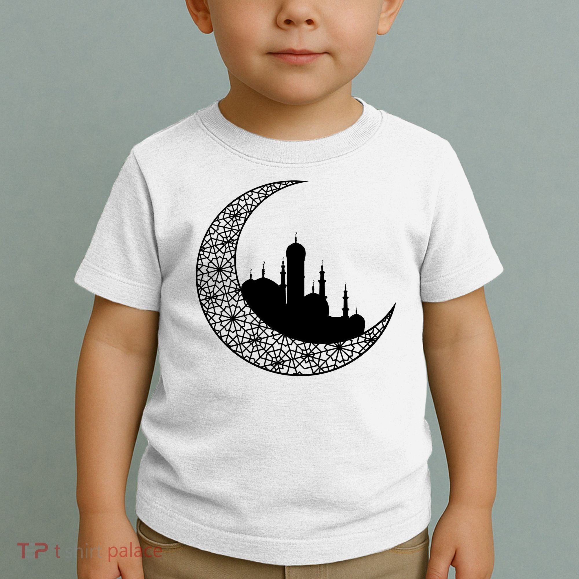 Mosque With Moon Religious Drawing Toddler T-Shirt