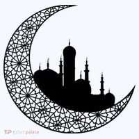 Mosque With Moon Religious Drawing Women's Long Sleeve Shirt thumb 2