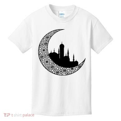 Mosque With Moon Religious Drawing Kids T-Shirt