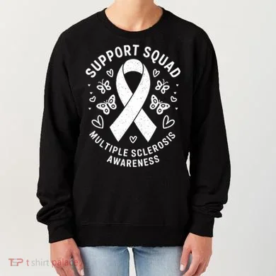 Ms Warrior Ms Support Squad For Multiple Sclerosis Awareness Women's Sweatshirt