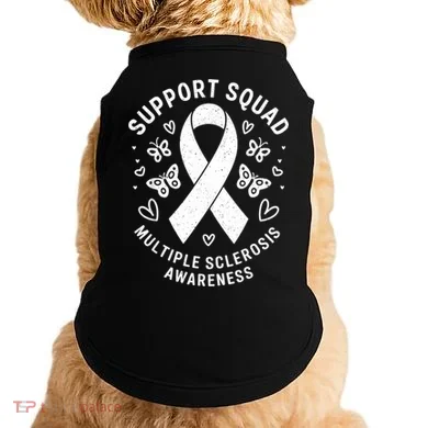 Ms Warrior Ms Support Squad For Multiple Sclerosis Awareness Doggie Tank