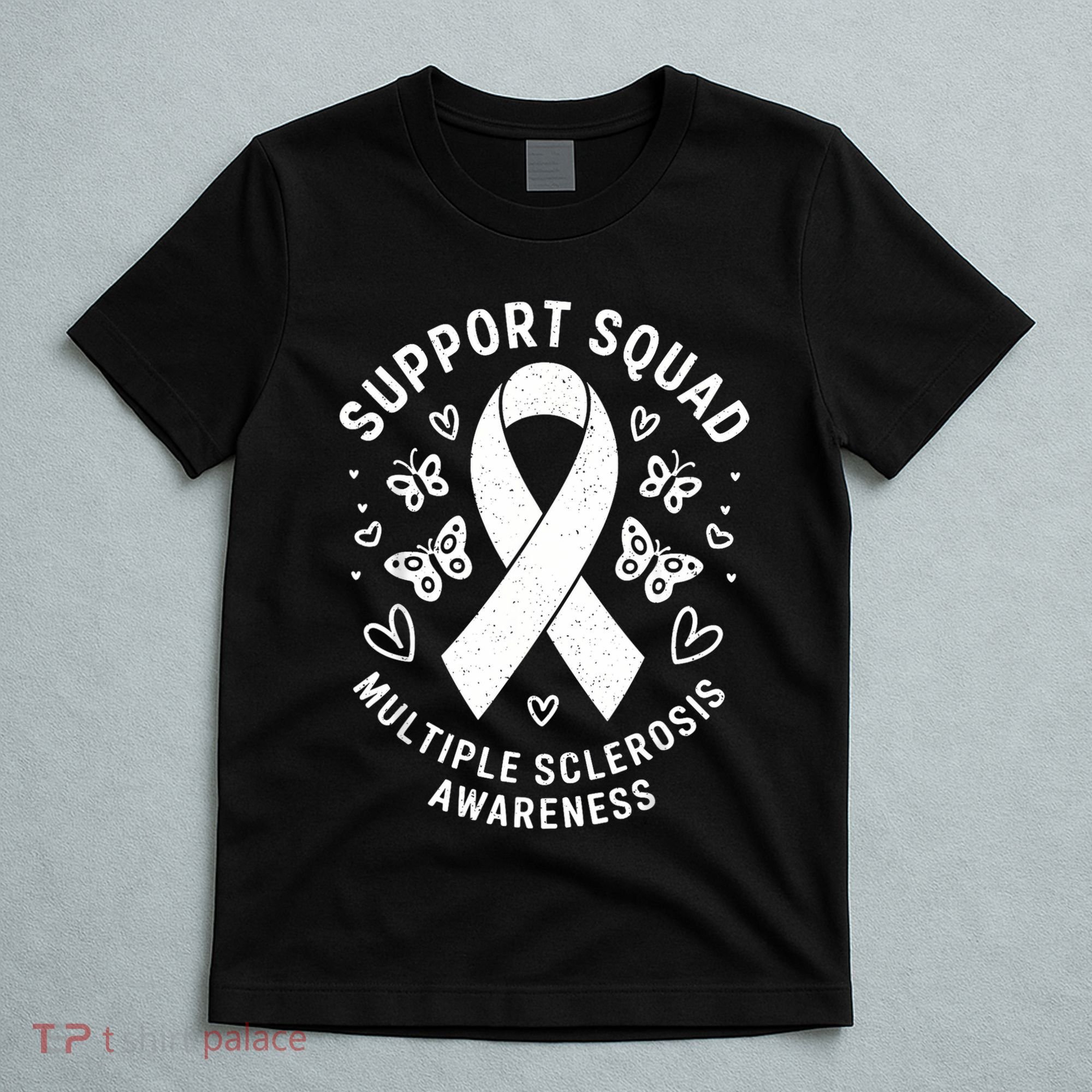 Ms Warrior Ms Support Squad For Multiple Sclerosis Awareness T-Shirt