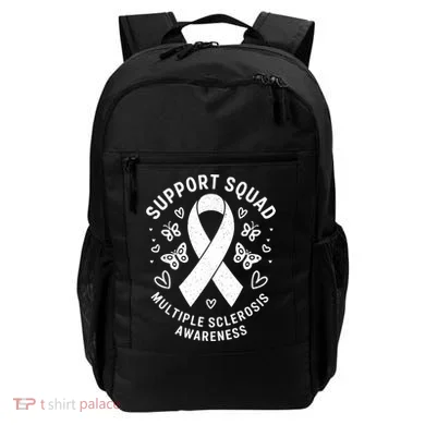 Ms Warrior Ms Support Squad For Multiple Sclerosis Awareness Backpack