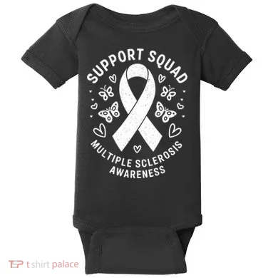 Ms Warrior Ms Support Squad For Multiple Sclerosis Awareness Baby Bodysuit
