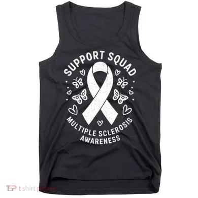 Ms Warrior Ms Support Squad For Multiple Sclerosis Awareness Tank Top