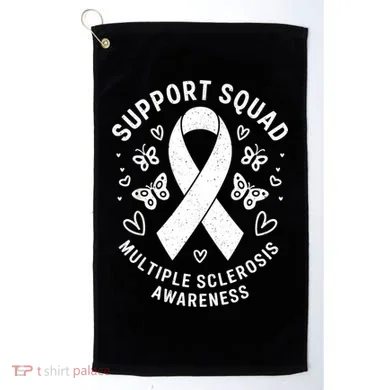 Ms Warrior Ms Support Squad For Multiple Sclerosis Awareness Golf Towel