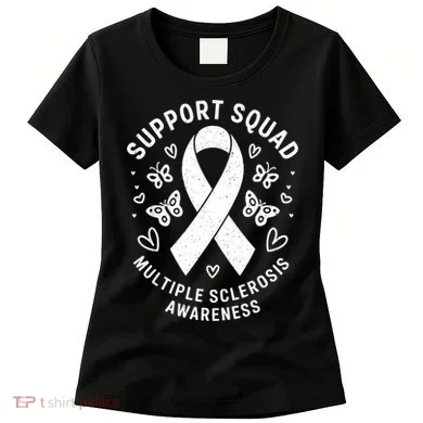 Ms Warrior Ms Support Squad For Multiple Sclerosis Awareness Women's T-Shirt
