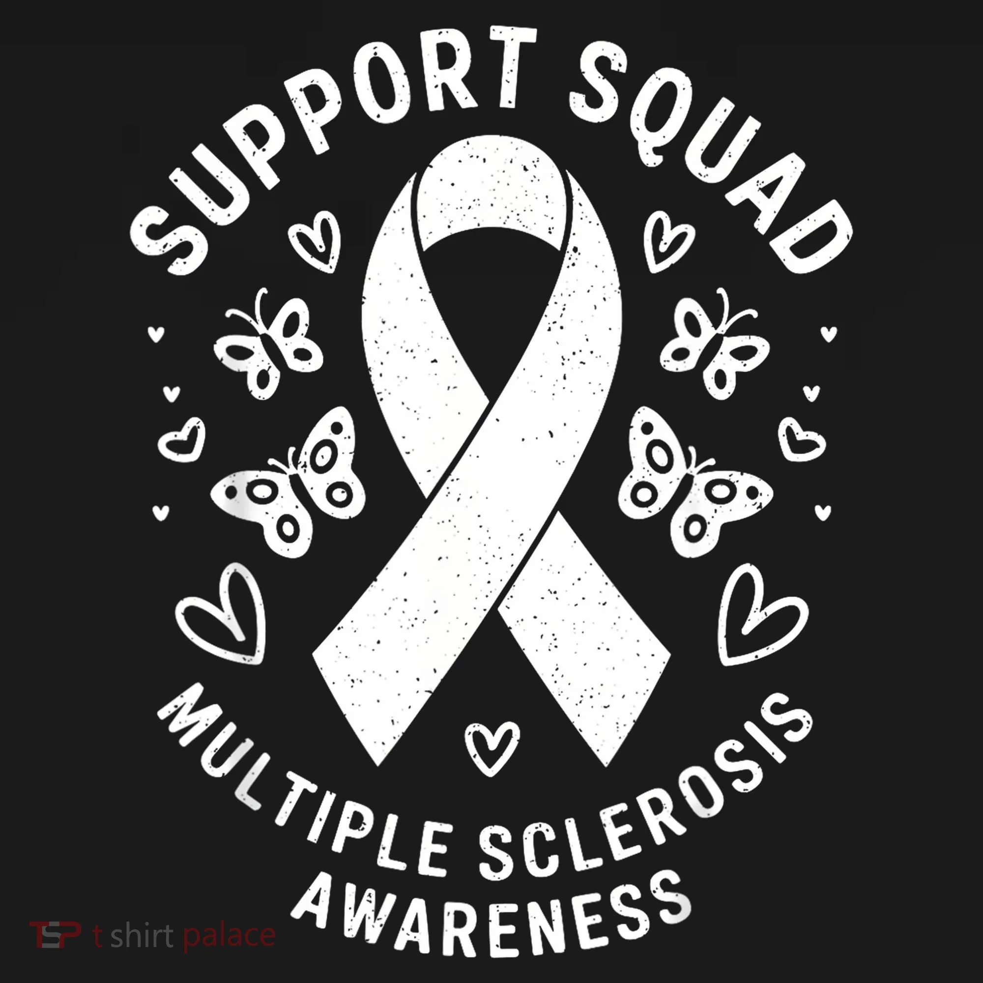 Ms Warrior Ms Support Squad For Multiple Sclerosis Awareness Kids Hoodie