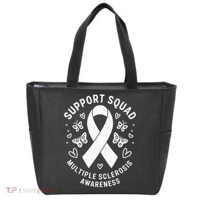Ms Warrior Ms Support Squad For Multiple Sclerosis Awareness Tote Bag