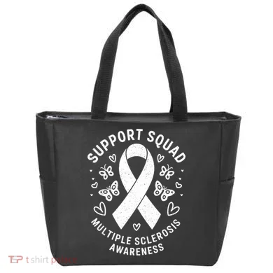 Ms Warrior Ms Support Squad For Multiple Sclerosis Awareness Tote Bag