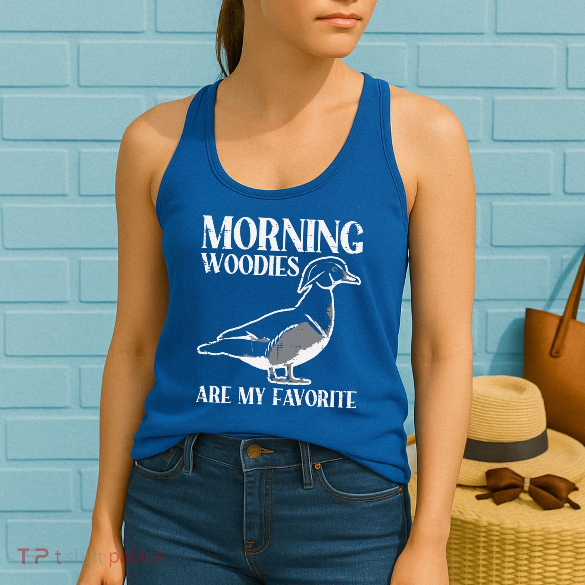 Morning Woody My Favorite Duck Hunting Funny Hunter Gift Women's Tank Top