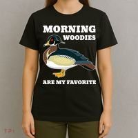 Morning Woody My Favorite Duck Hunting Funny Hunter T-Shirt thumb 4