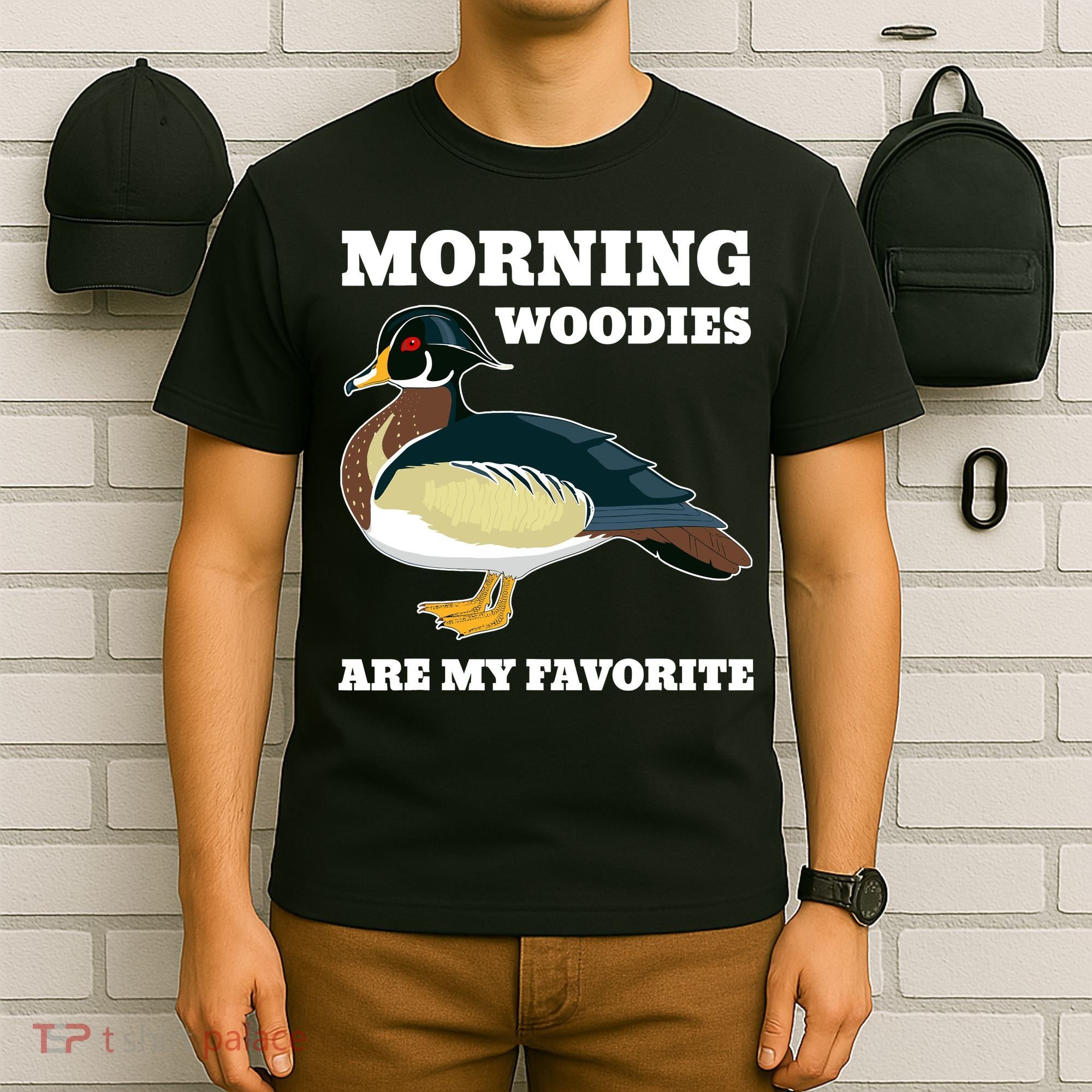 Morning Woody My Favorite Duck Hunting Funny Hunter T-Shirt