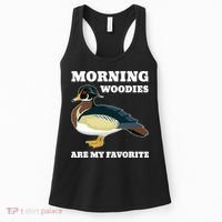 Morning Woody My Favorite Duck Hunting Funny Hunter Women's Tank Top thumb 0