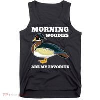 Morning Woody My Favorite Duck Hunting Funny Hunter Tank Top thumb 0