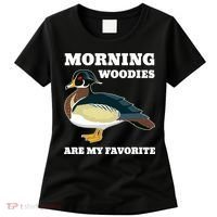 Morning Woody My Favorite Duck Hunting Funny Hunter Women's T-Shirt thumb 0