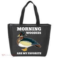 Morning Woody My Favorite Duck Hunting Funny Hunter Tote Bag thumb 0