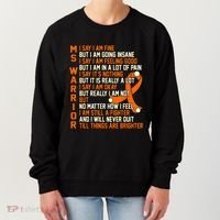 MS Warrior Multiple Sclerosis Awareness Graphic Women's Sweatshirt thumb 0