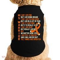 MS Warrior Multiple Sclerosis Awareness Graphic Doggie Tank thumb 0