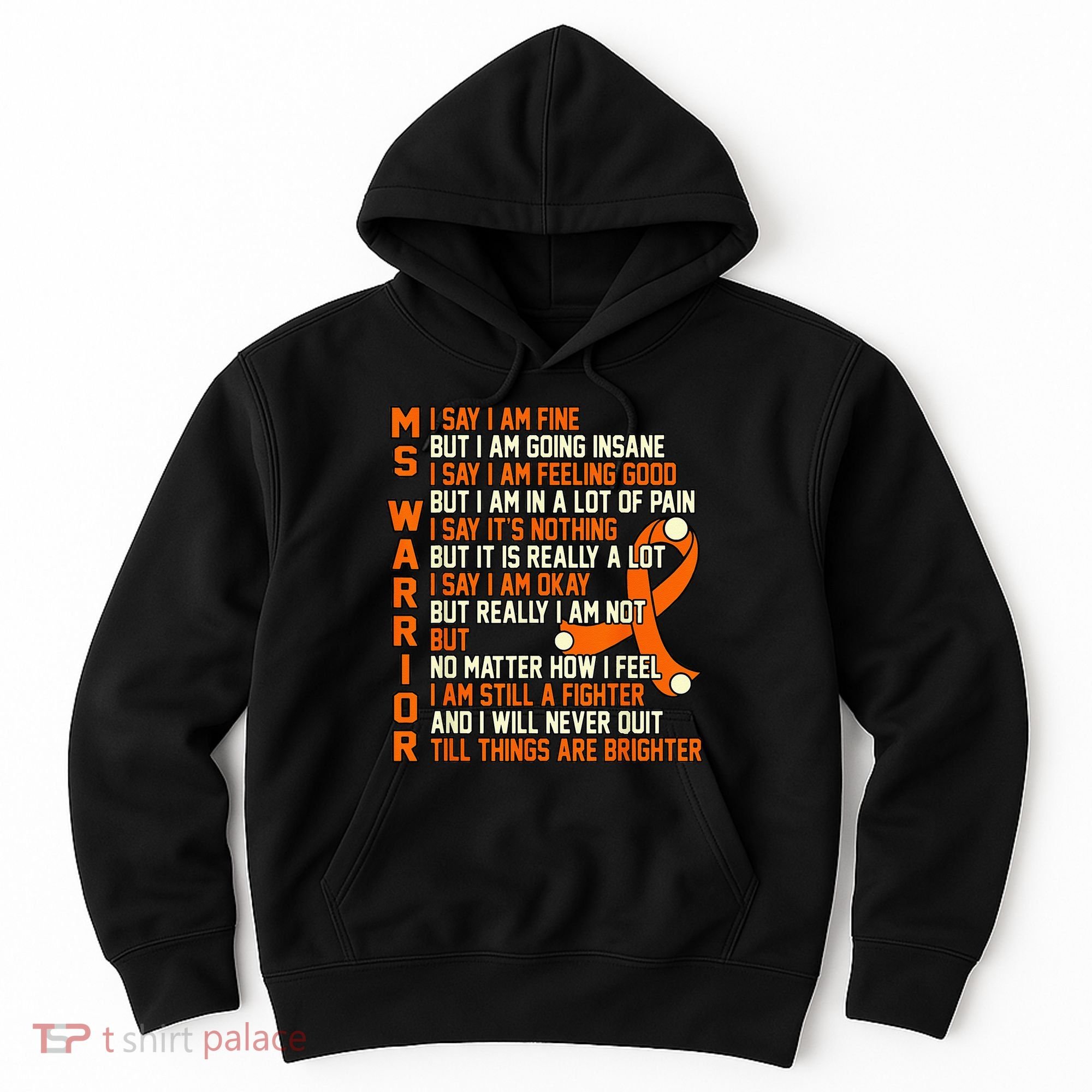 MS Warrior Multiple Sclerosis Awareness Graphic Hoodie