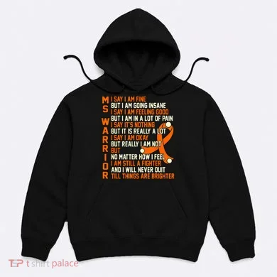 MS Warrior Multiple Sclerosis Awareness Graphic Hoodie