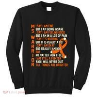 MS Warrior Multiple Sclerosis Awareness Graphic Sweatshirt thumb 0