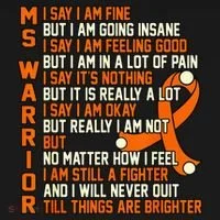 MS Warrior Multiple Sclerosis Awareness Graphic T-Shirt thumb 7