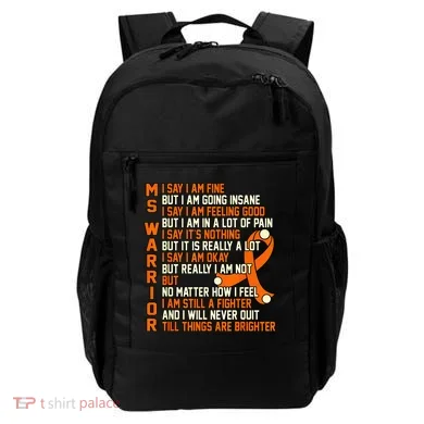 MS Warrior Multiple Sclerosis Awareness Graphic Backpack