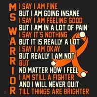 MS Warrior Multiple Sclerosis Awareness Graphic Beanie thumb 2