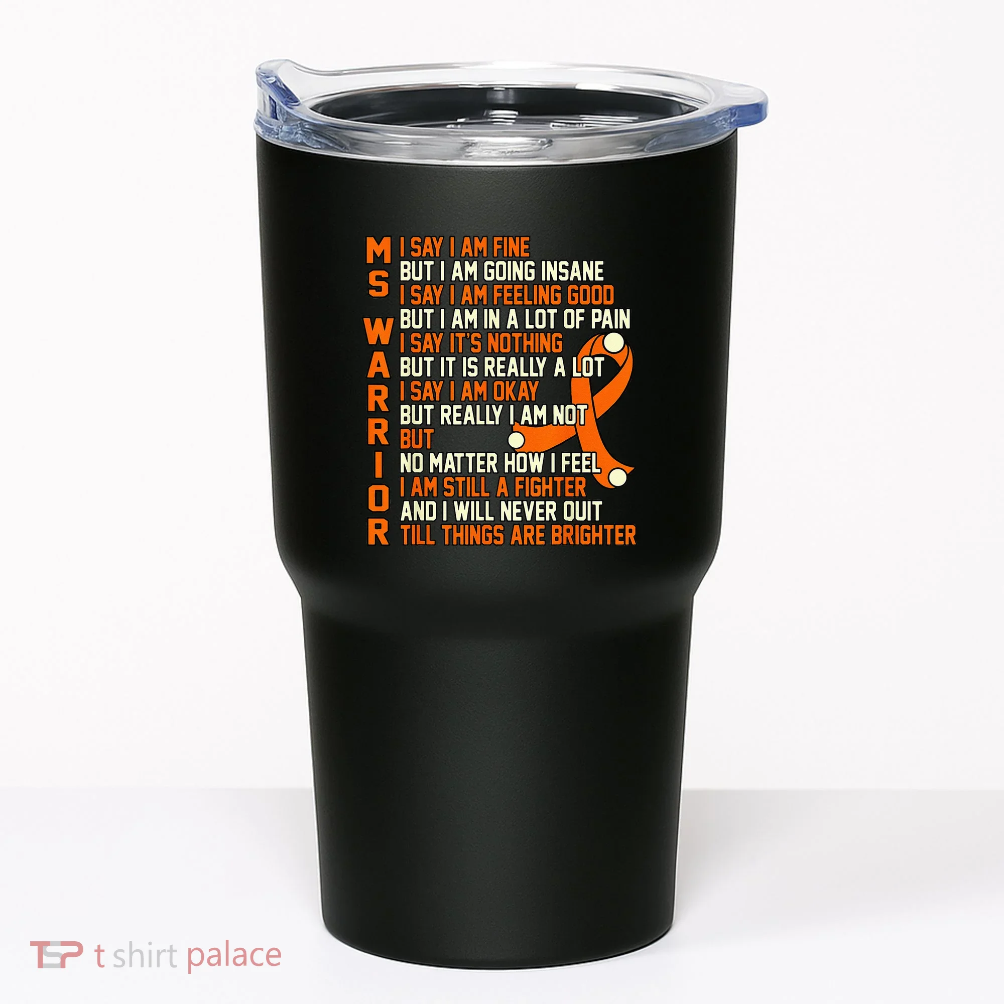 MS Warrior Multiple Sclerosis Awareness Graphic Tumbler