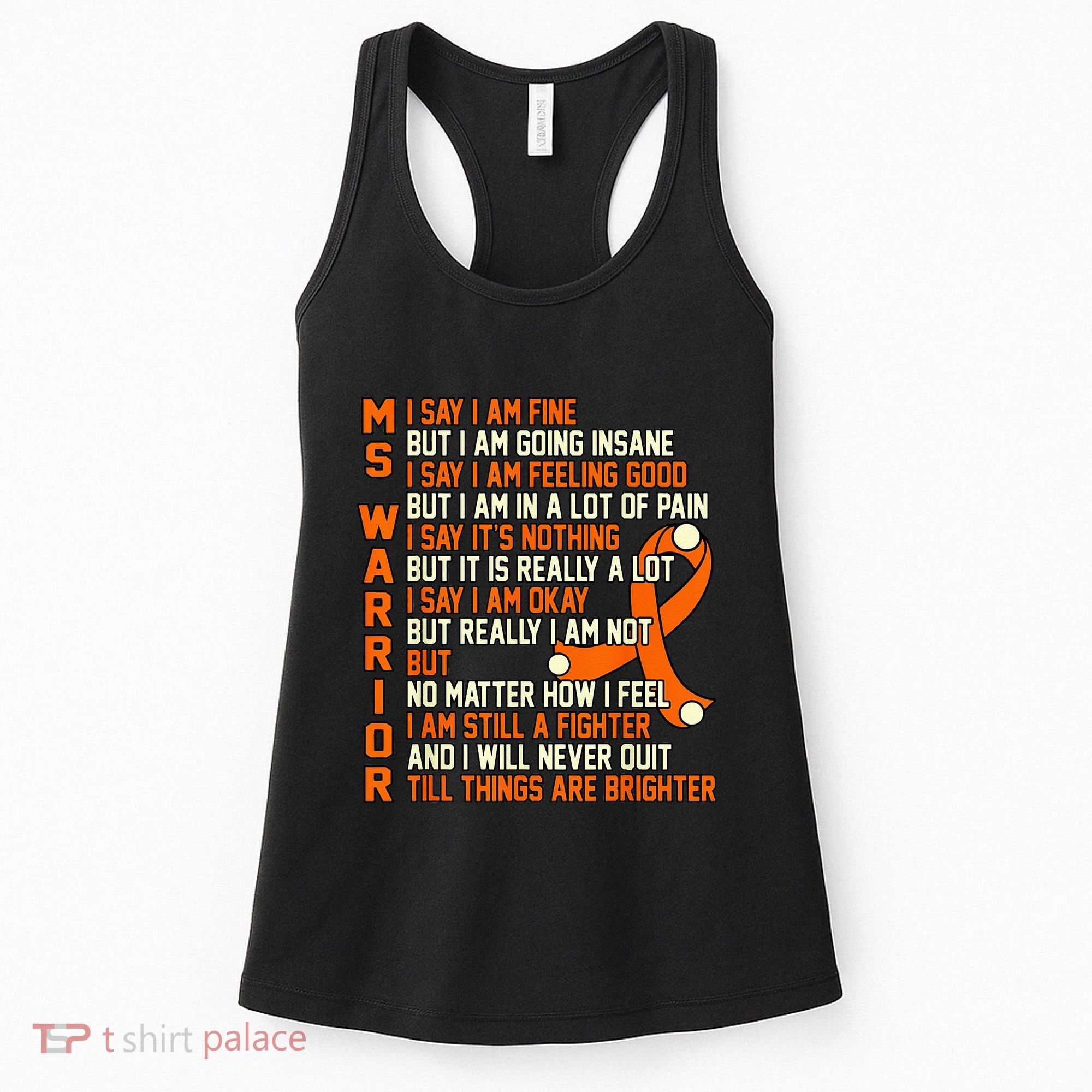 MS Warrior Multiple Sclerosis Awareness Graphic Women's Tank Top