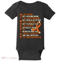 MS Warrior Multiple Sclerosis Awareness Graphic Baby Bodysuit thumb 0