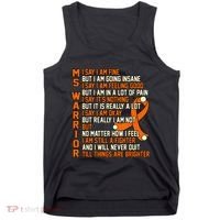 MS Warrior Multiple Sclerosis Awareness Graphic Tank Top thumb 0