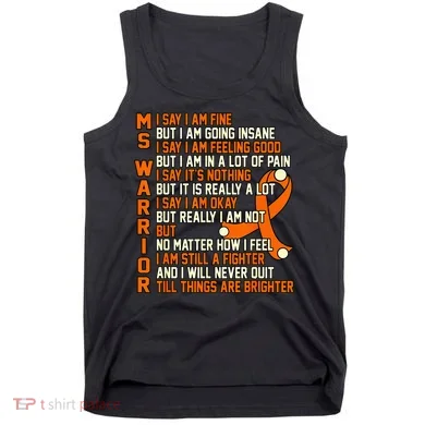 MS Warrior Multiple Sclerosis Awareness Graphic Tank Top